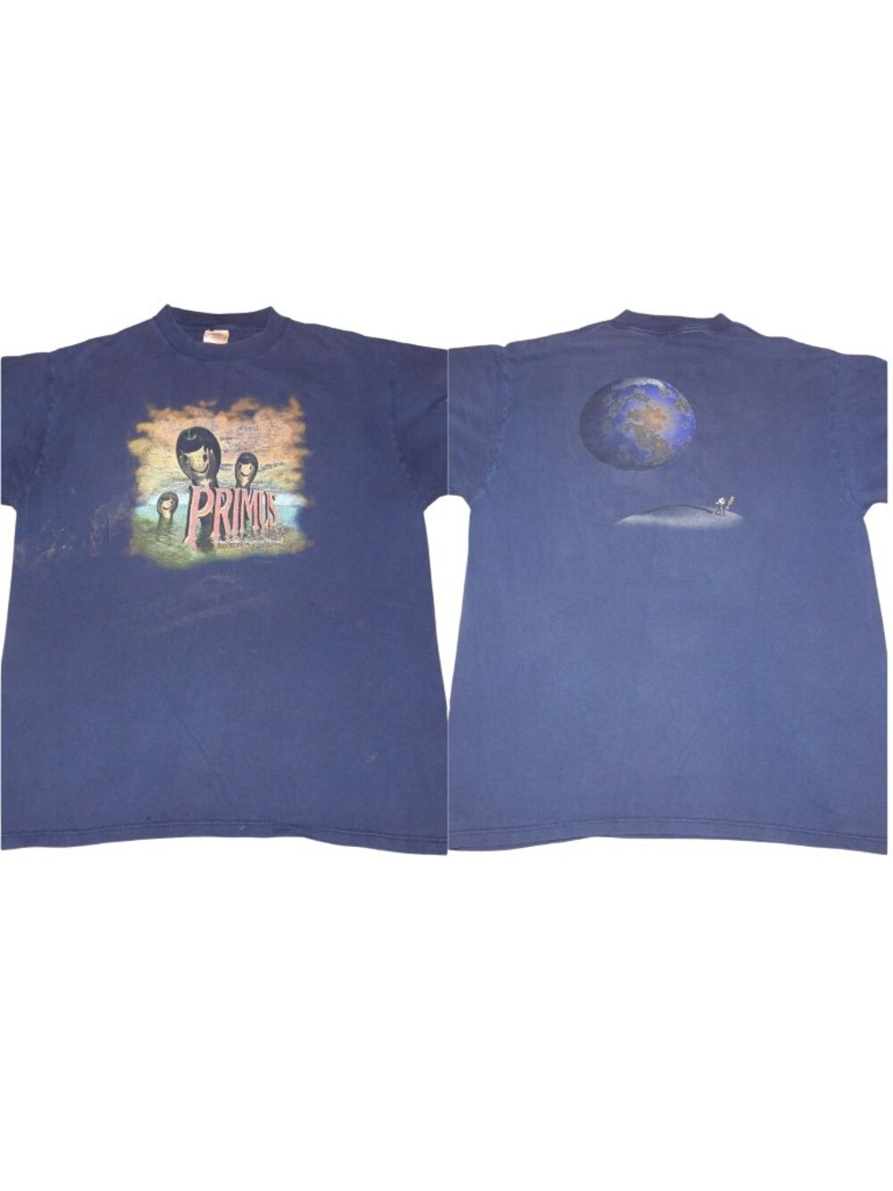 Vintage 1995 Primus Tales from the Punchbowl Winterland Blue T-Shirt Large